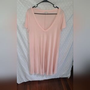 Charlotte Russe dusty pink swing dress